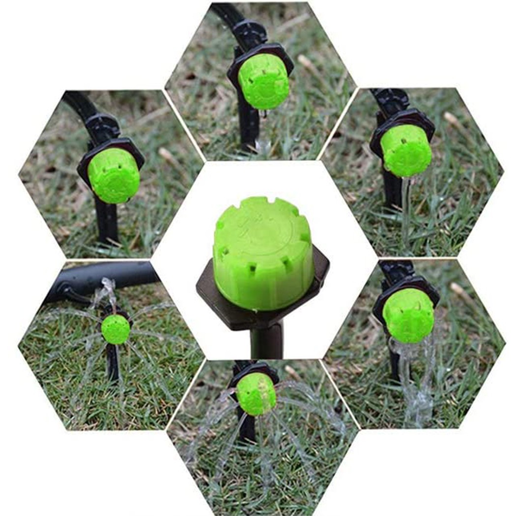 50PCS Garden Hose Irrigation Sprinklers Micro Drippers Emitter Drip Head Adjust