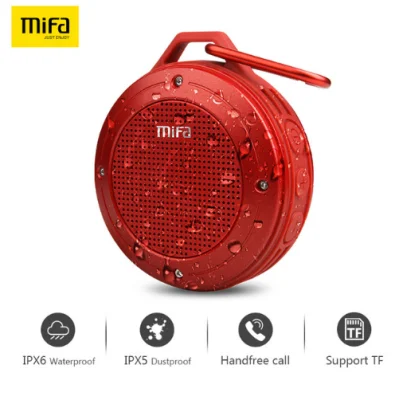 Wireless Bluetooth Speaker MIFA F10 Portable Speaker with Enhanced 3D Stereo Bass Sound IP56 Dustproof & Waterproof 10-Hour Playtime Built-in Mic