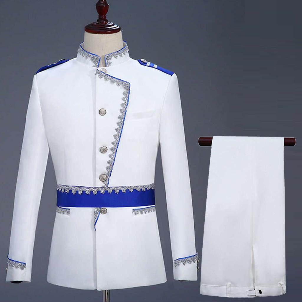 VBB ♣Mens European Style Court Costumes Military Uniforms Performances Suit