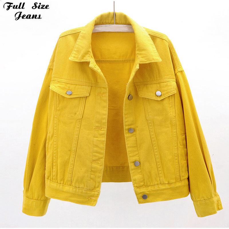 Buy Yellow Denim Jacket Women online 