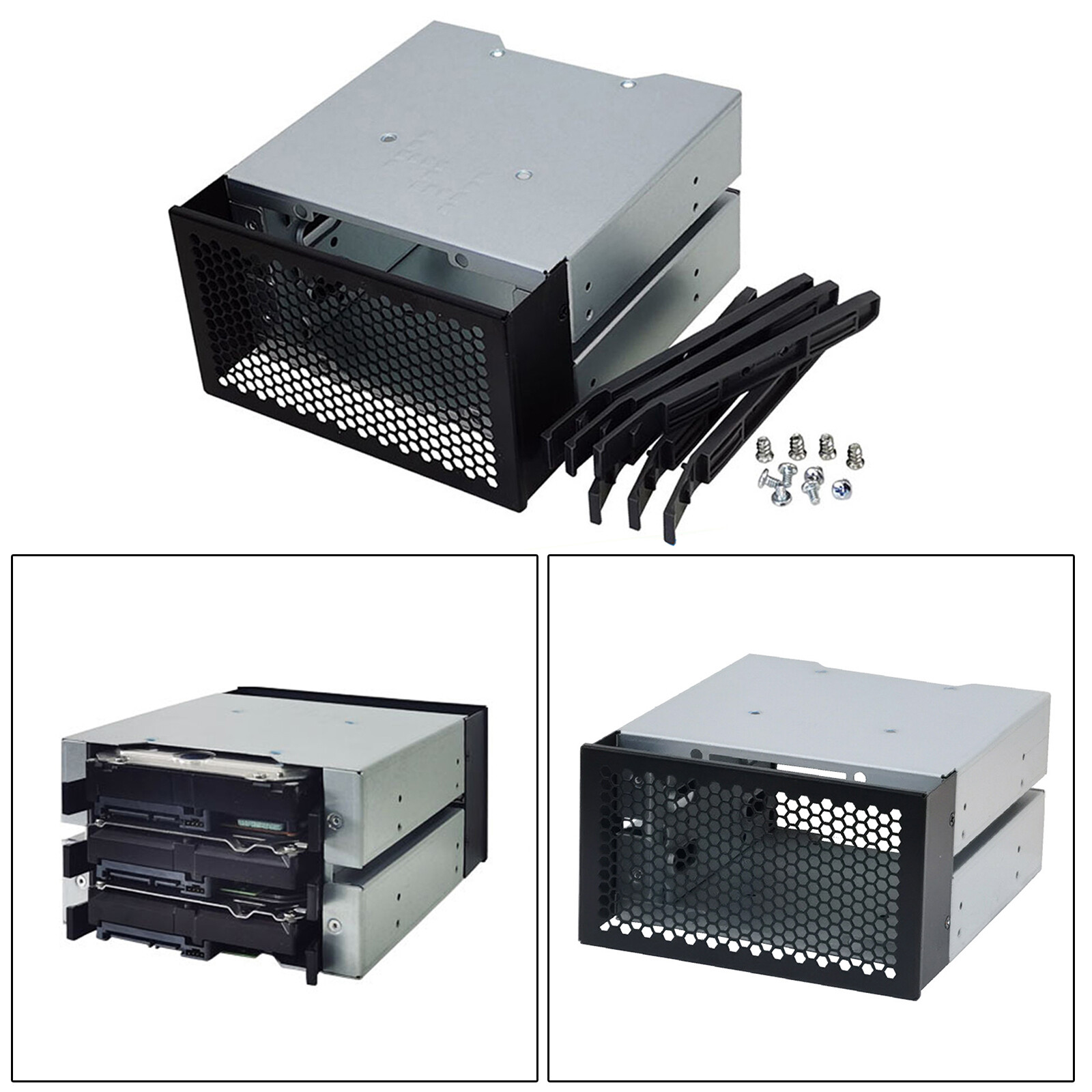 Baoblaze 3 bay 3.5" hdd hard drive cage rack sas sata hard drive disk tray caddy bracket