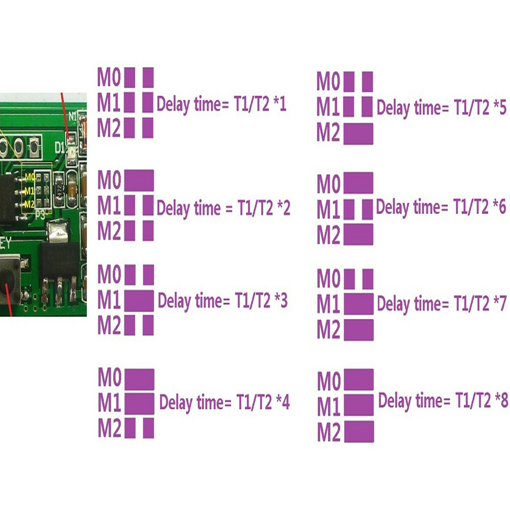 LANGTU Bộ Điều Khiển Đảo Chiều Động Cơ DC 5-12V