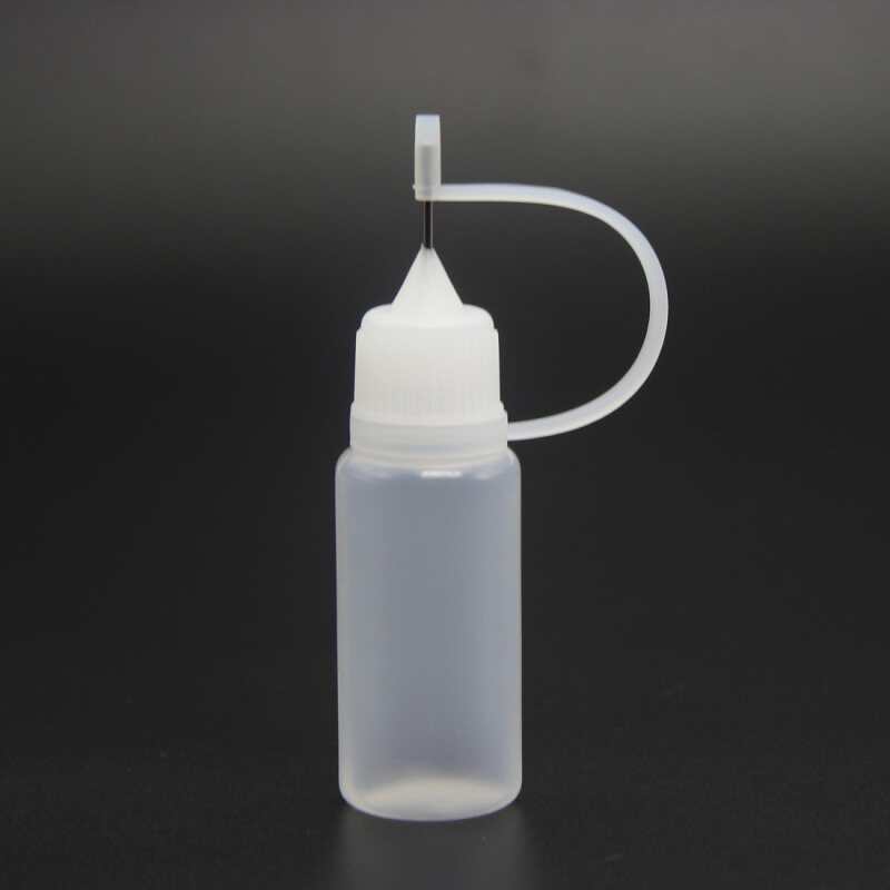 1Pc Dropper Be Sample Glue Applicator Refillable Bottles Eye Needle Squeezable 10ml
