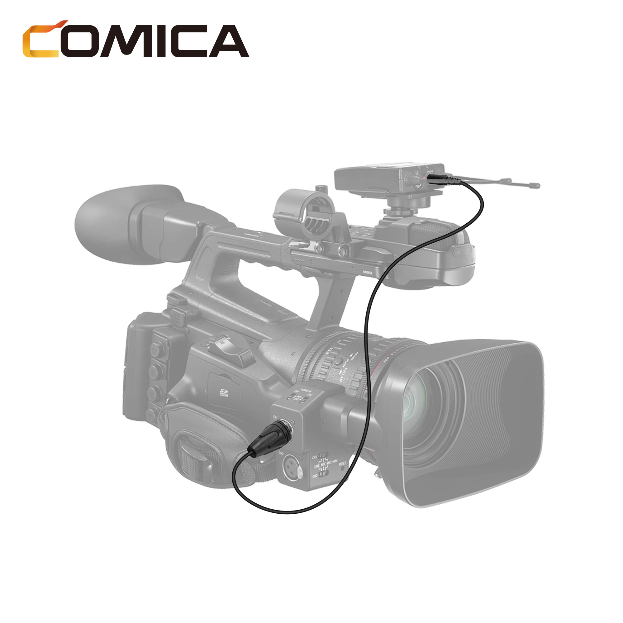 Comica CVM-D-XLR 3.5mm để XLR Cáp đầu ra