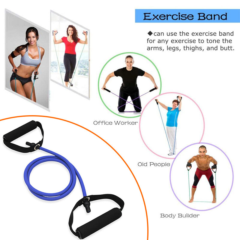 120 Cm Latex Dây Tập Sức Bền Đàn Hồi Với Tay Cầm Có Đệm Kéo Lên Hỗ Trợ Cao Su Dây Căng Tập Yoga Tập Thể Dục Tập Thể Dục Thể Thao Ban Nhạc