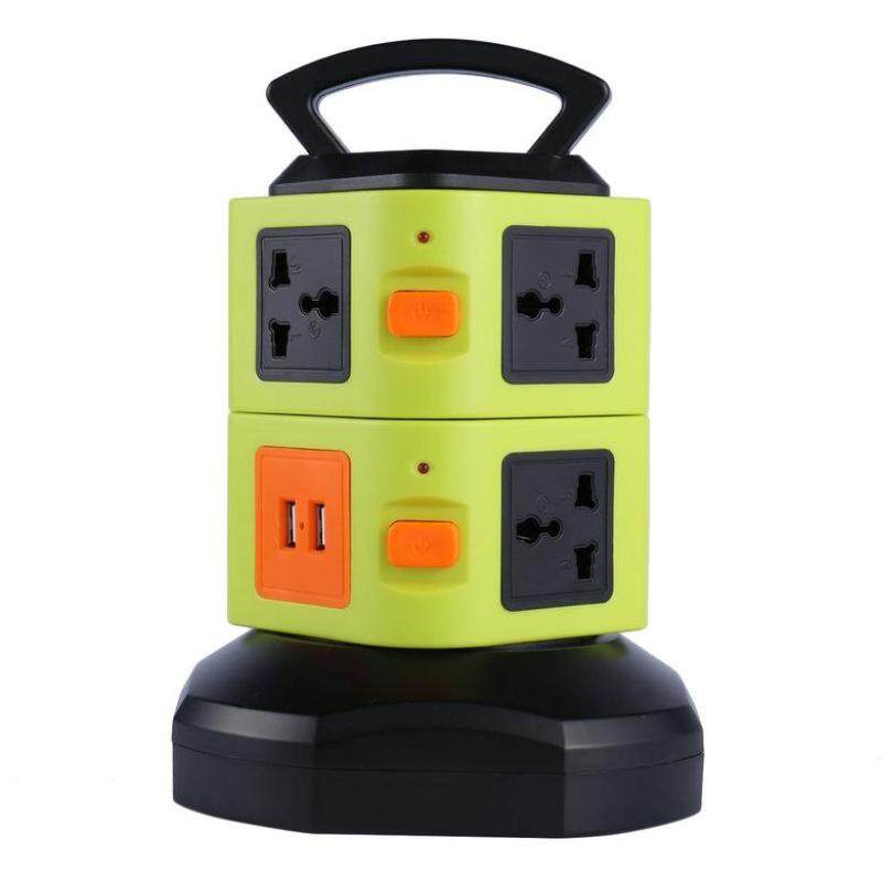 HORI Vertical Multi-socket Two Layers With USB Charger Intelligent Socket UK Plug