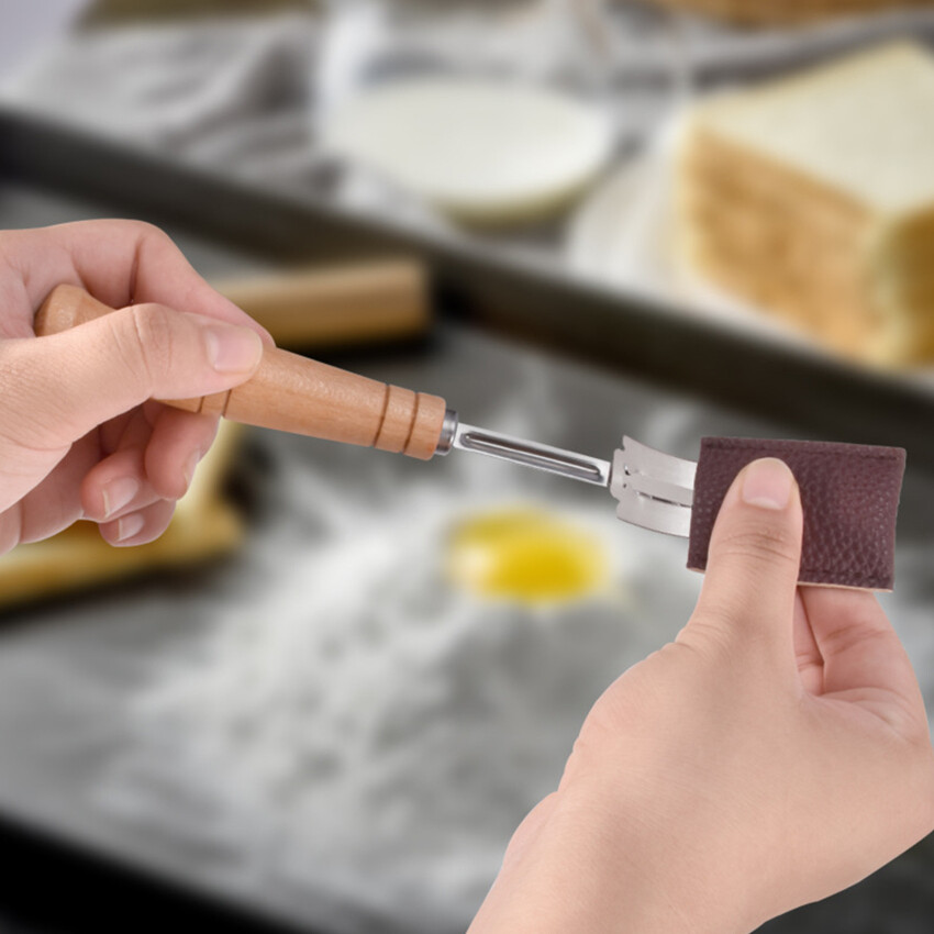 Bánh Mì Arc Cong Cutter Thợ Làm Bánh Cutter Slashing Công Cụ Bánh Mì Bột Chấm Điểm Lưỡi Công Cụ Làm Dao Cạo Cutter Cong Cutter