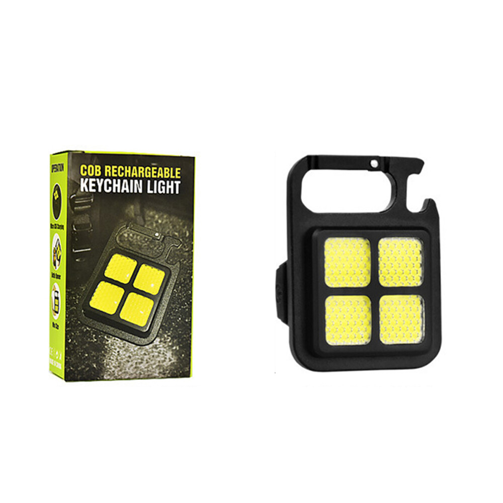 FLEWWER Strong Light Mini Work Light High-brightness Strong Magnetic Portable Keychain Flashing Small Flashlight Portable Light