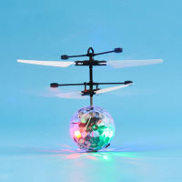 [Giảm Giá Chớp Nhoáng] Máy Bay Trực Thăng Điều Khiển Cảm Ứng LED Quả Cầu Pha Lê UFO Bay Bằng Tay