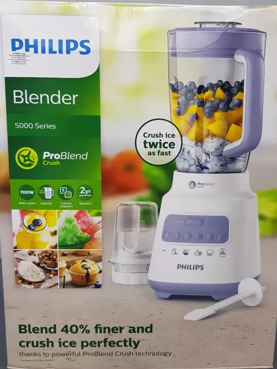 Philips Hr 2221 Series 5000 700w 5 Speed Control Blender Core Philips Malaysia Lazada