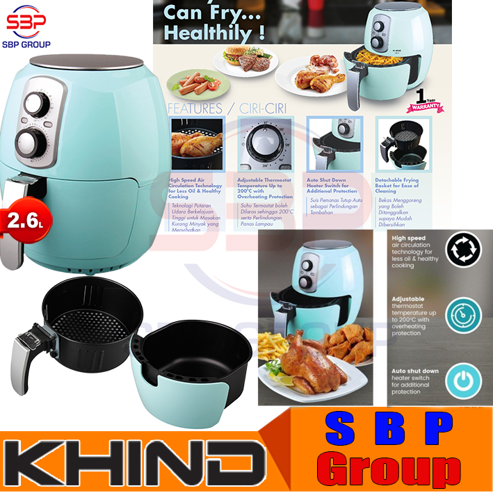khind air fryer 2.6 l