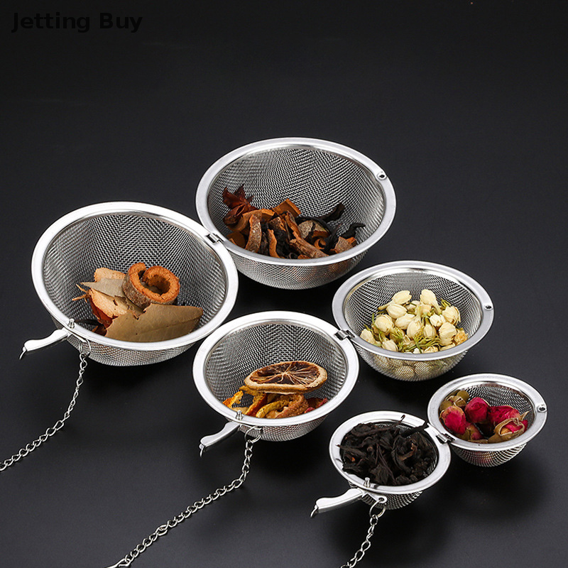 【Jettingbuy】 công cụ lọc trà Lưới khóa gia vị hình cầu đồ pha trà không gỉ bán chạy chớp nhoáng quả cầu lọc trà