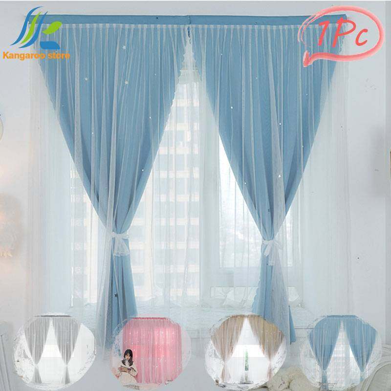 KS Không Cần Phải Đục Lỗ, Dán Rèm Cửa, Cửa Sổ Bay, Vải Bóng Phòng Ngủ