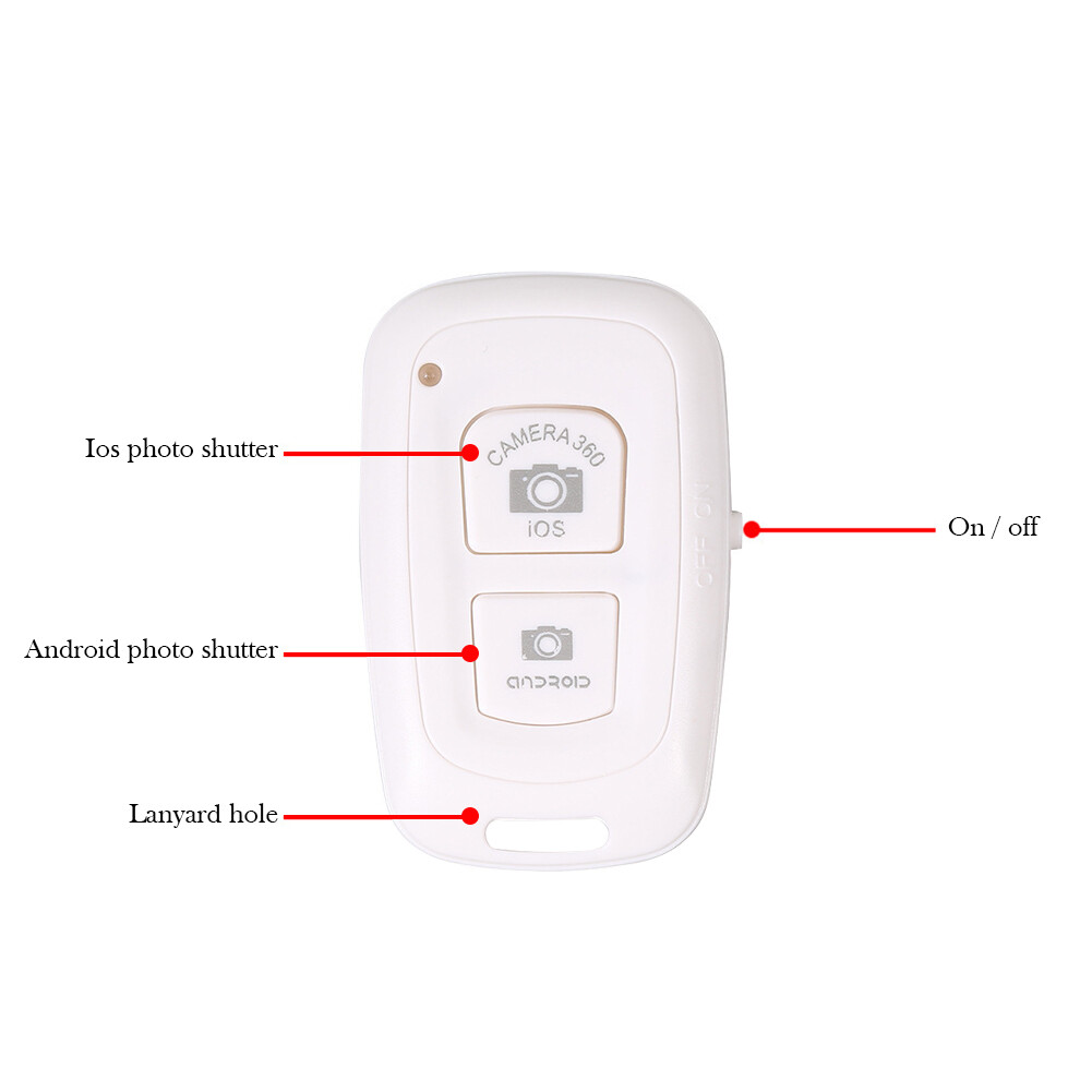 Bộ Điều Khiển Chụp Ảnh Tự Sướng Điện Thoại Tương Thích Bluetooth 2.4GHz, Bộ Chuyển Đổi Nút Nhả Cửa Trập Camera Không Dây