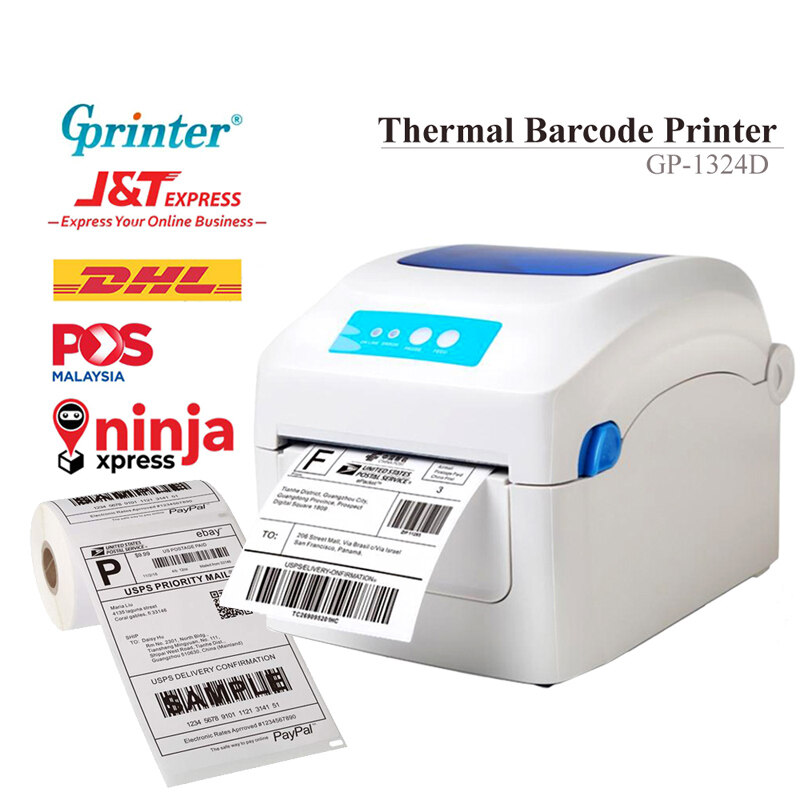 GP1324D Thermal Barcode printer A6 Waybill Shipping Gprinter Lazada