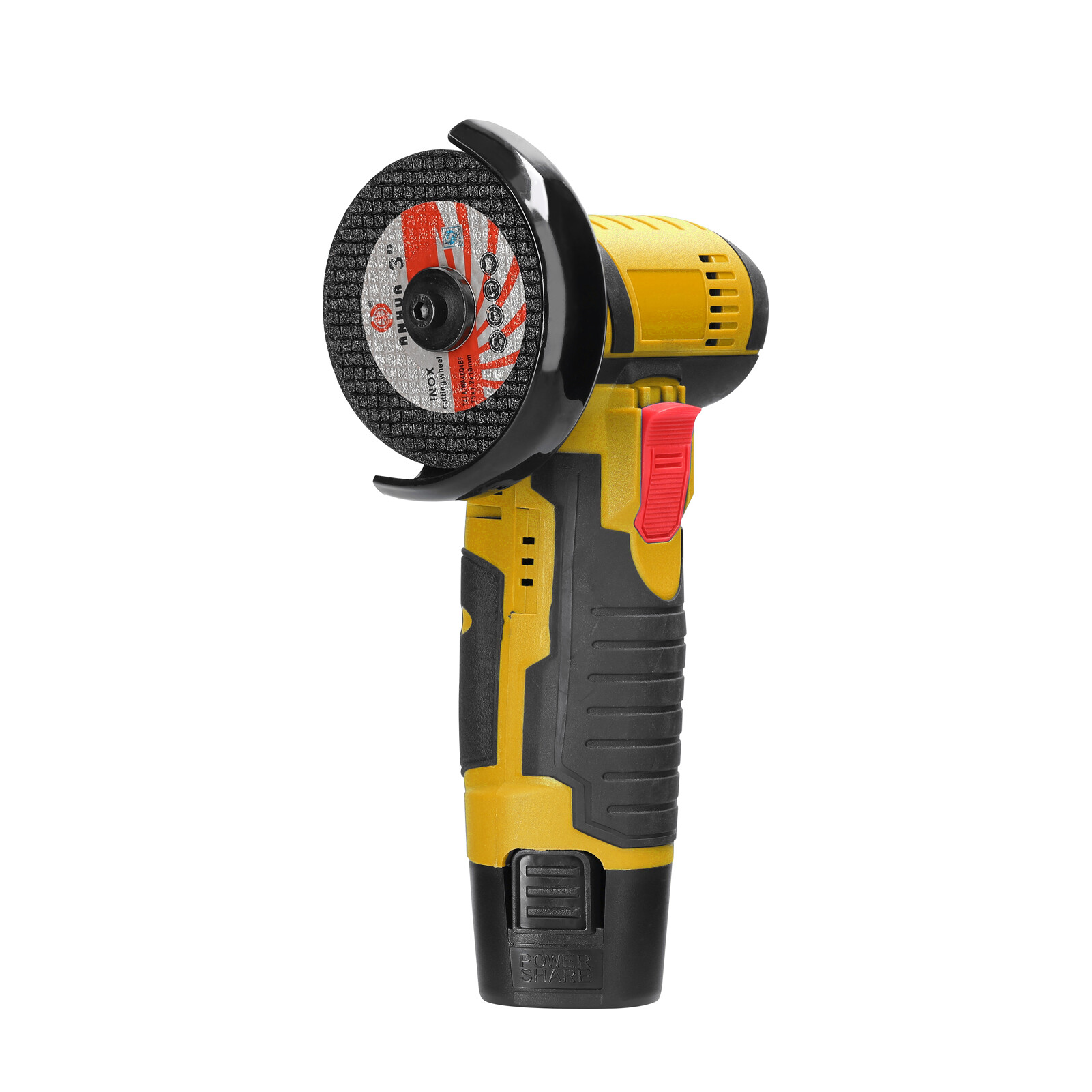 KKmoon 12 V Angle Grinder Handheld Portable Electric Grinder Machine Ceramic Tile Wood Multi-function Polishing Grinding Cutting Machine Home Woodwork DIY Rechargeable Angle Grinder