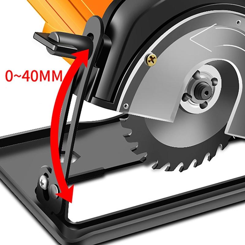 Đế Máy Mài Có Thể Chỉnh Góc Độ Sâu 0 ~ 40Mm Giá Đỡ Universal Đến Máy Mài Cầm Tay Giá Vỏ Bảo Vệ Chế Biến Gỗ Máy Cắt Sửa Đổi