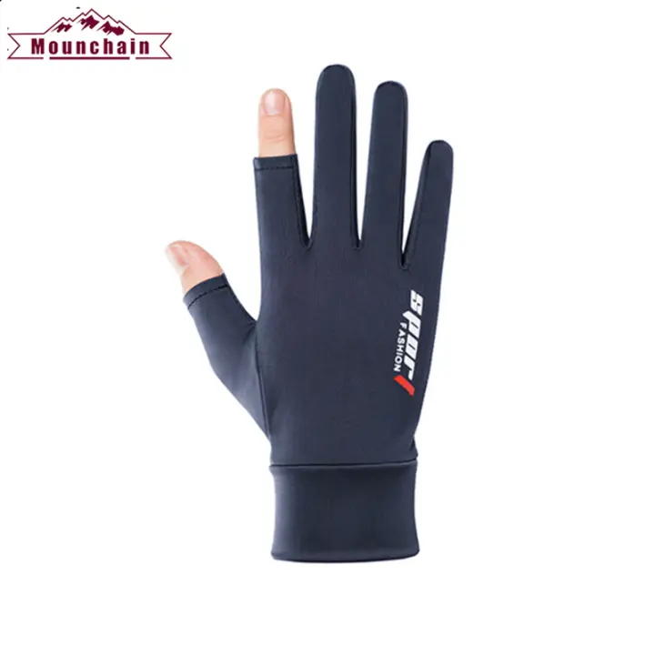 half finger fishing gloves