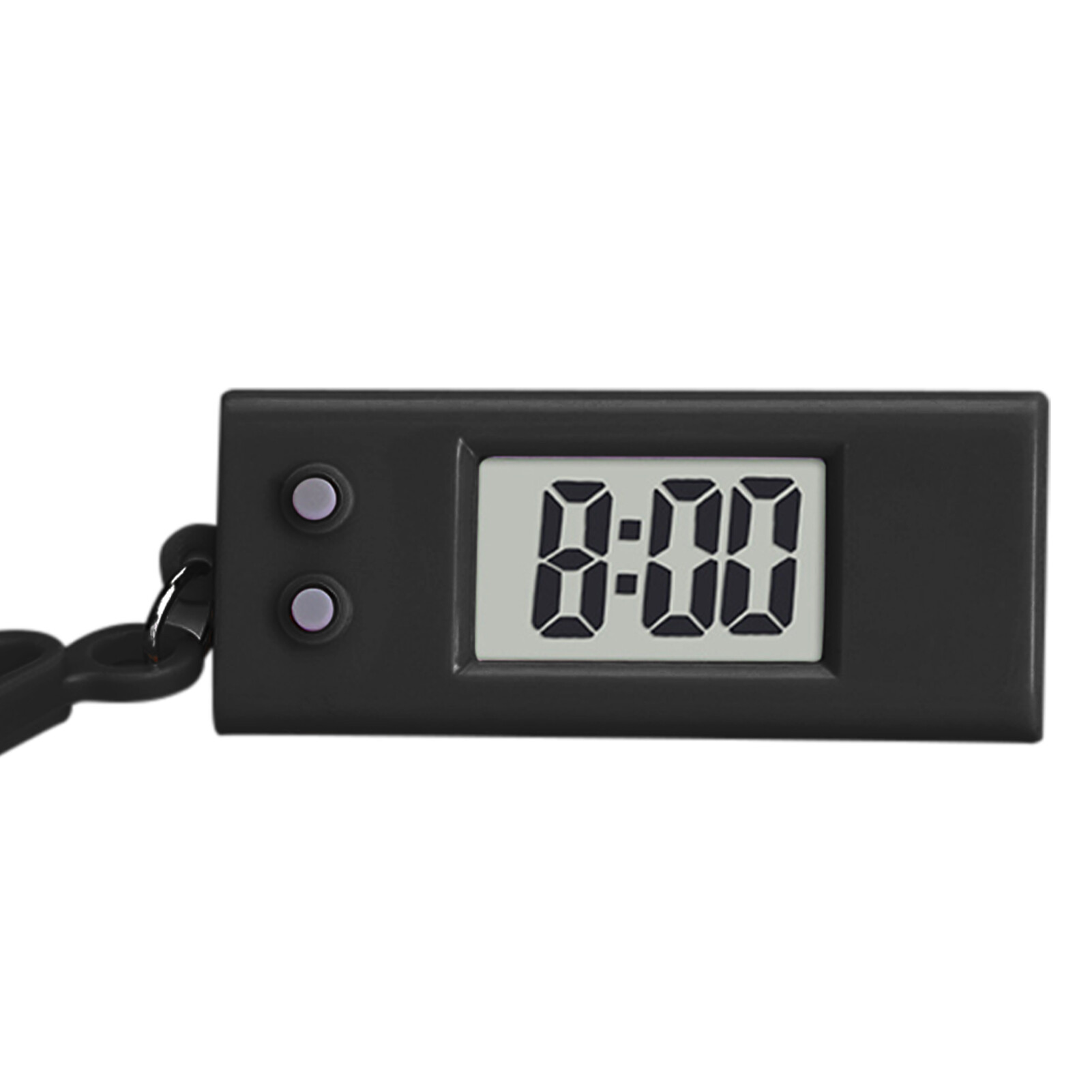 POCO Electronic Clock Silent LCD Digital Display Triangle Student Desktop Clock Keychain for Exam Convenient Mini Electronic