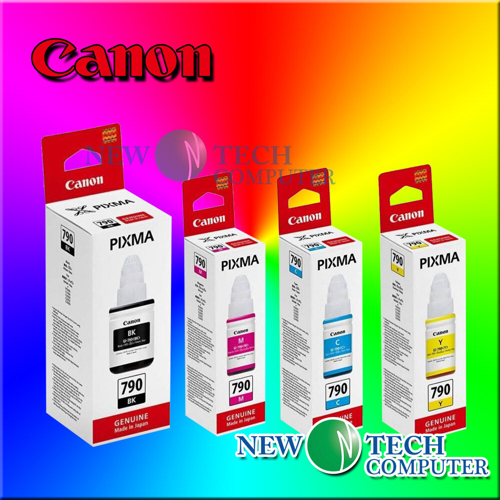 CANON INK GI-790 GI-71 BLACK CYAN YELLOW MAGENTA GI790 GI 790 GI71 GI ...