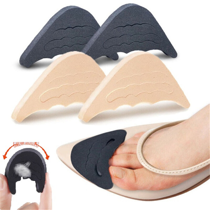 1 Pair Forefoot Insert Pad For Women High heels Toe Plug Half Sponge Shoes Cushion Feet Filler Insoles Anti-Pain Pads