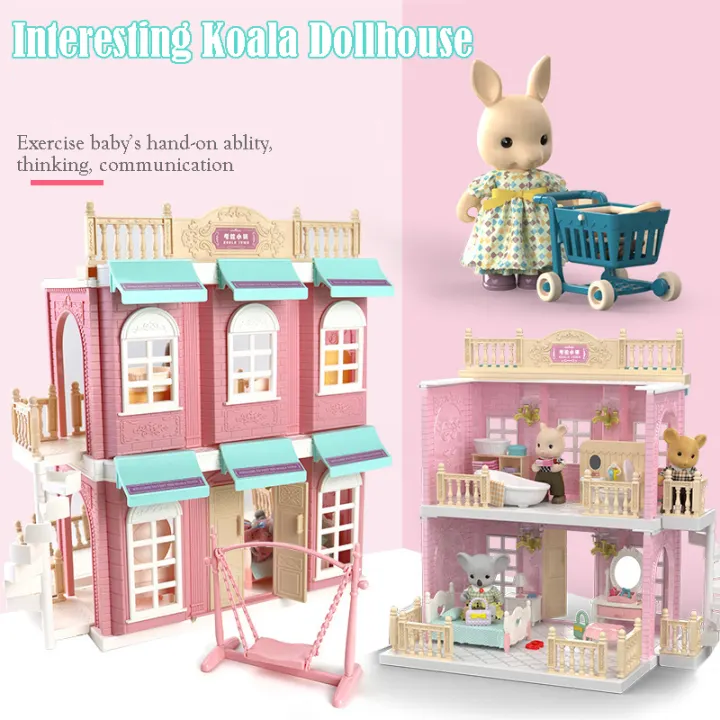 baby doll bedroom house toy set