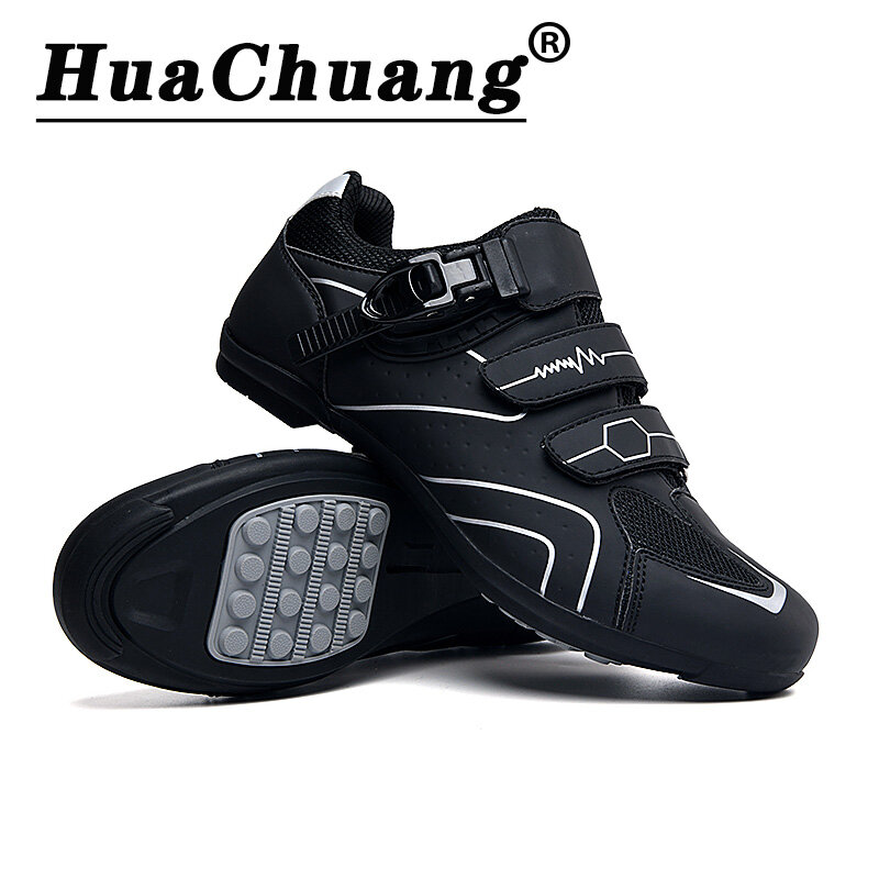 Cleats Shoes Road Bike Shoes Mtb for Men Flats Cycling Shoes Mtb Bike Rb Speed Bicycle Biking Shoes Mountain Footwear Male Spd Pedal and Shoes Set Racing Triathlon Women Outdoor Sport Shoes Size ：37-47