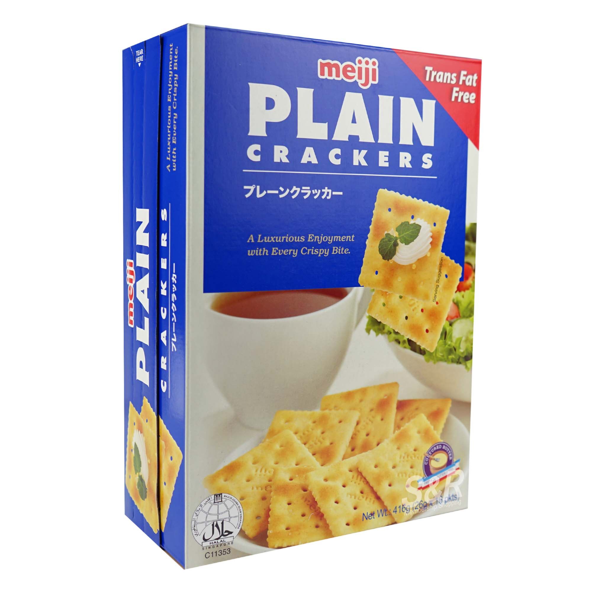 [Halal] MEIJI Plain Cracker 832G / 416G Lazada