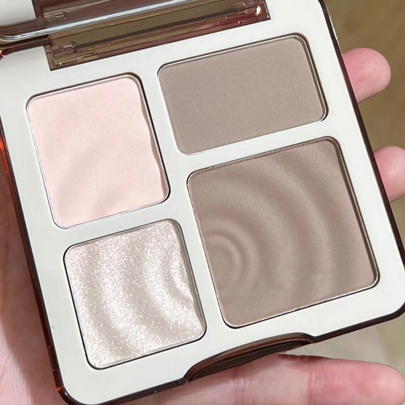 Highlighter Contour High Gloss 3D Matte Blush Palette