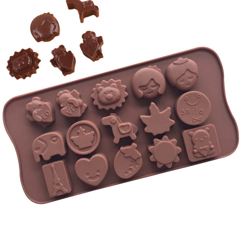SHOOTHE Food Grade Silicone Chocolate Mold Kitchen Gadgets Baking Accessories Easy Cleaning Biscuits Cake Mould 1Pcs