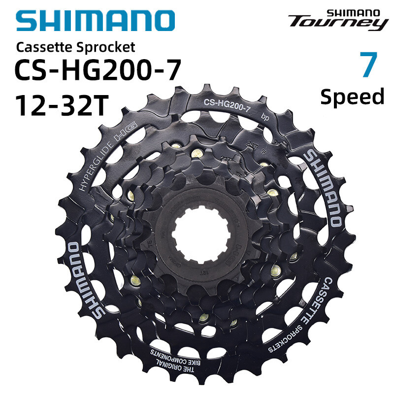 Shimano CS HG200-7 Cassette 7 Speed HG200 Cogs MTB Mountain Bike 12-28T ...