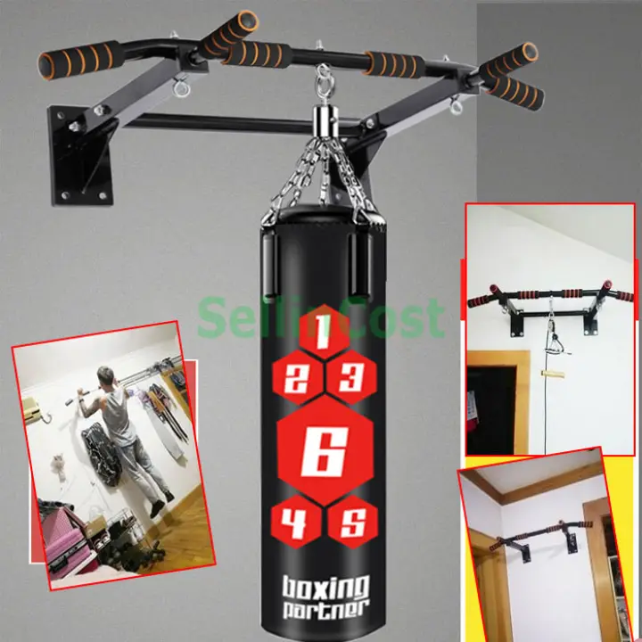 Sellincost Pull Up Chin Up Bar Wall Mounted Punching Boxing Bag