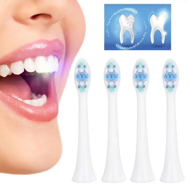 cleaning electric toothbrush head