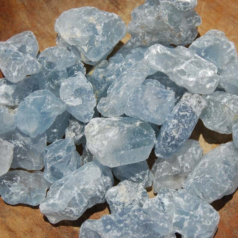 Raw Celestite Crystal Large Blue Celestite Geode - Celestite Cluster - Healing Crystals and Stones - Celestite Crystal