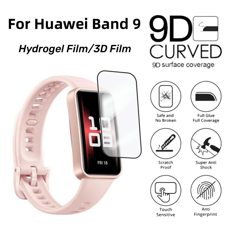 Bao phủ toàn màn hình bảo vệ cho Huawei ban nhạc 9 Hydrogel mềm phim 3D miếng dán tràn viền chống xước phim bảo vệ cho Huawei ban nhạc 9 không phải Kính