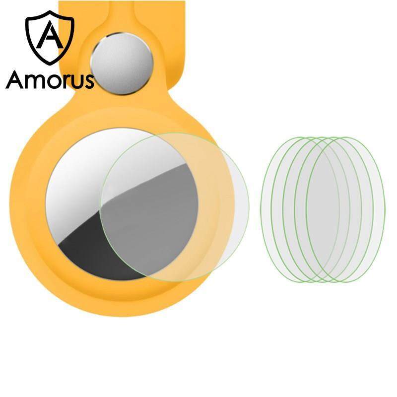 Amorus 5 Miếng Phim Bảo Vệ Mặt Trước Bằng TPU HD Trong Suốt Cho Máy Định Vị Apple AirTag