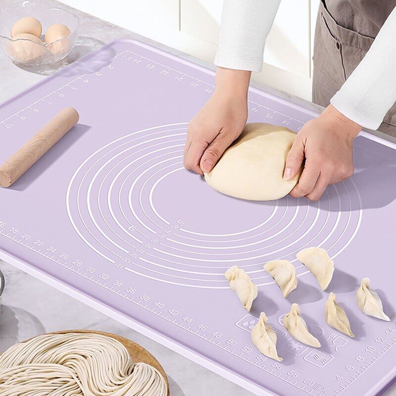 Silicone Mat 70*70 100*80 Thick Non-Stick Pastry Baking Mat Dough Rolling Pad Dough Kneading Board Bakeware Utensils For Kitchen
