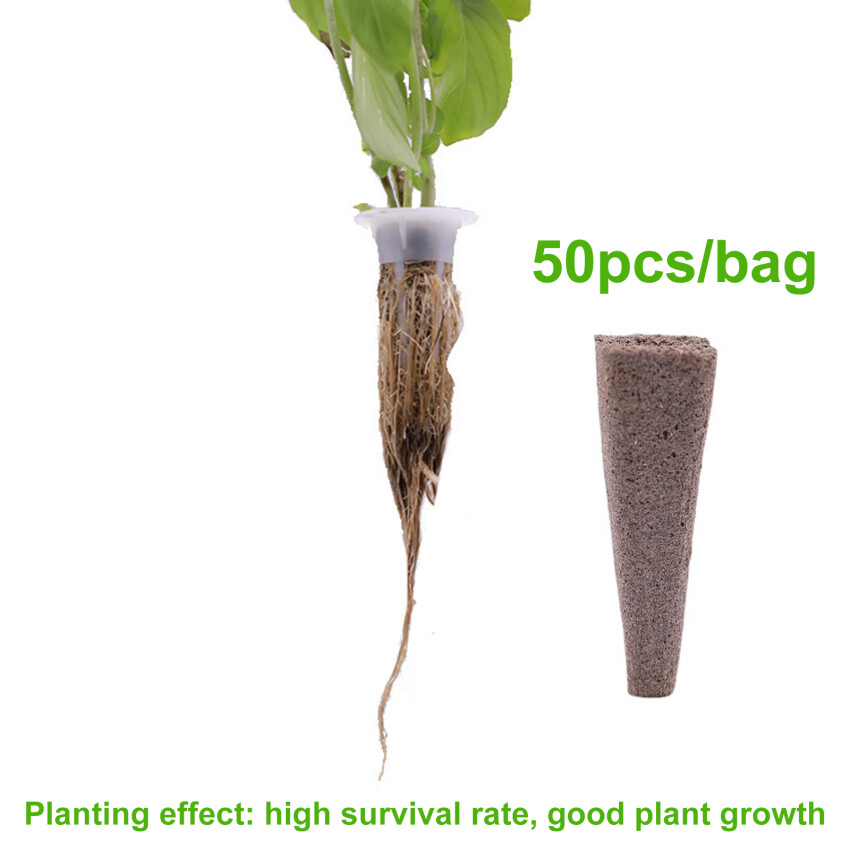 50Pcs Growing Sponge Seed Germination Pod Replacement Root Growing Sponge Kit Supplemental Pod Hydroponic Indoor Garden Planting