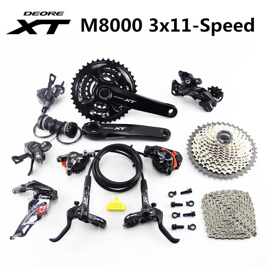 SHIMANO Crankset for MTB DEORE XT FC-M8000 175mm 40-30-22T w//o BB 3x11 Speed