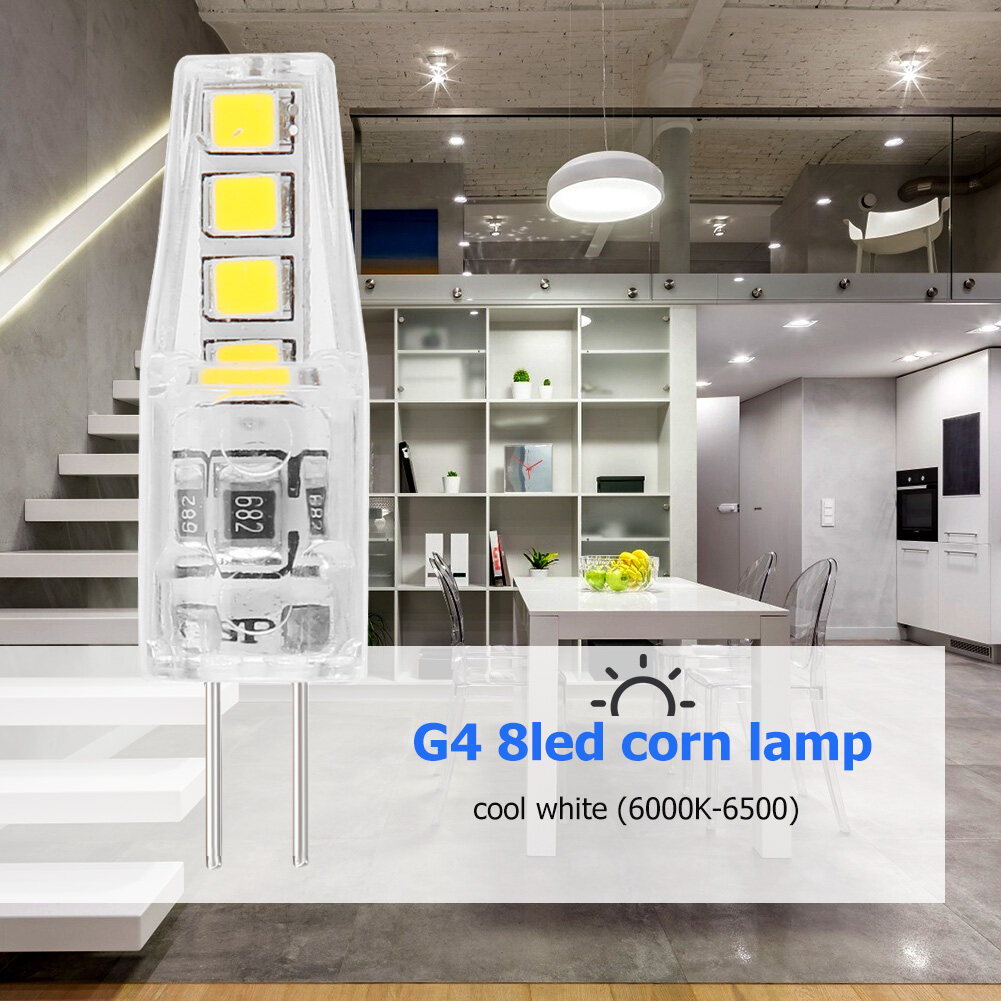 Đèn Ngô Thay Thế Bằng Silicon 220V 2W Bóng Đèn Chùm LED G4 SMD2835 8