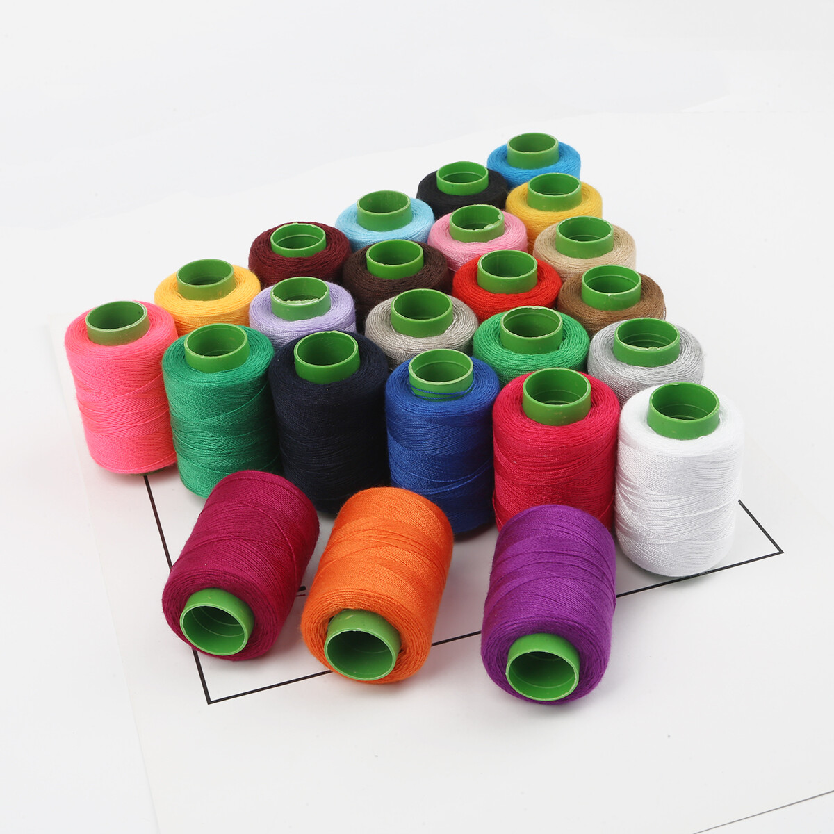 Chỉ Polyester Cầm Tay 300M 24 Màu Chỉ Thêu Máy May Phụ Kiện May Tự Làm