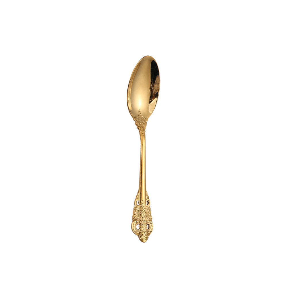 Luxury Tableware Engrave Spoon Fork Stainless Steel Tableware Western Cutlery Western Tableware Retro Tableware