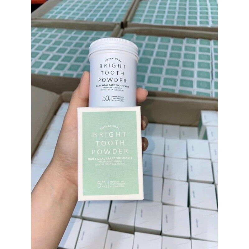 BỘT ĐÁNH RĂNG BRIGHT TOOTH POWDER 50gr Anh
