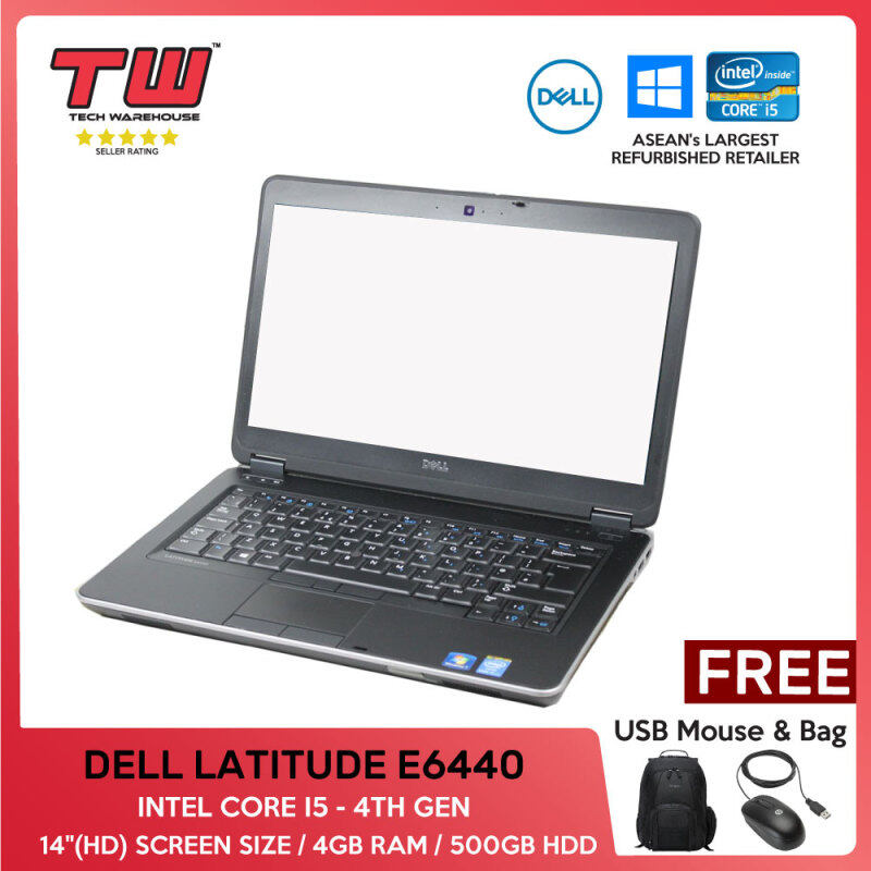 💥💰TECH DEAL 💥💰 DELL LATITUDE E6440/ INTEL CORE I5 - 4TH GEN/ LAPTOP/ 14 / 4GB RAM /500GB HDD/TECH WAREHOUSE (FACTORY REFURBISHED) Malaysia