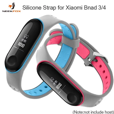 NEEKFOX Soft Silicone strap For Xiaomi mi band 4 strap watch wrist bracelet Sport correa Mi band 3 Strap Miband Smart accessories