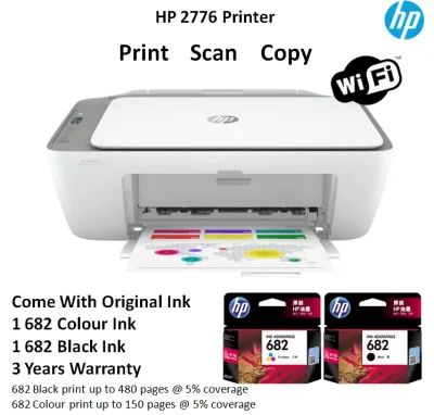 HP Deskjet 2776 Ink Advantage Wireless Print/Scan/Copy