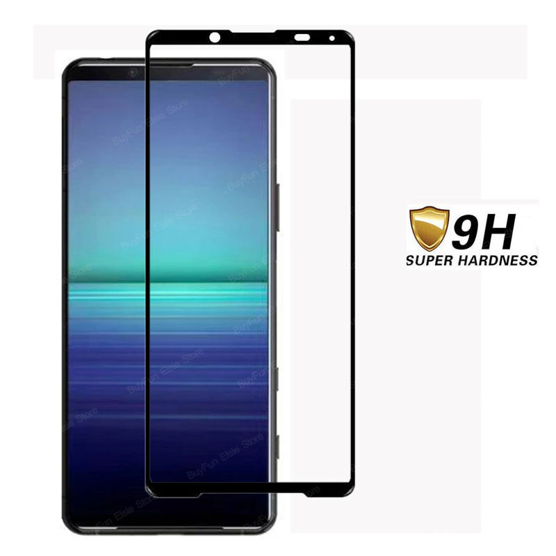 3-1PCS 9H Screen Protector on the for Sony Xperia 5 II Protective Glass For Xperia5 II 6.1'' Full Cover Tempered Glass Film Cover