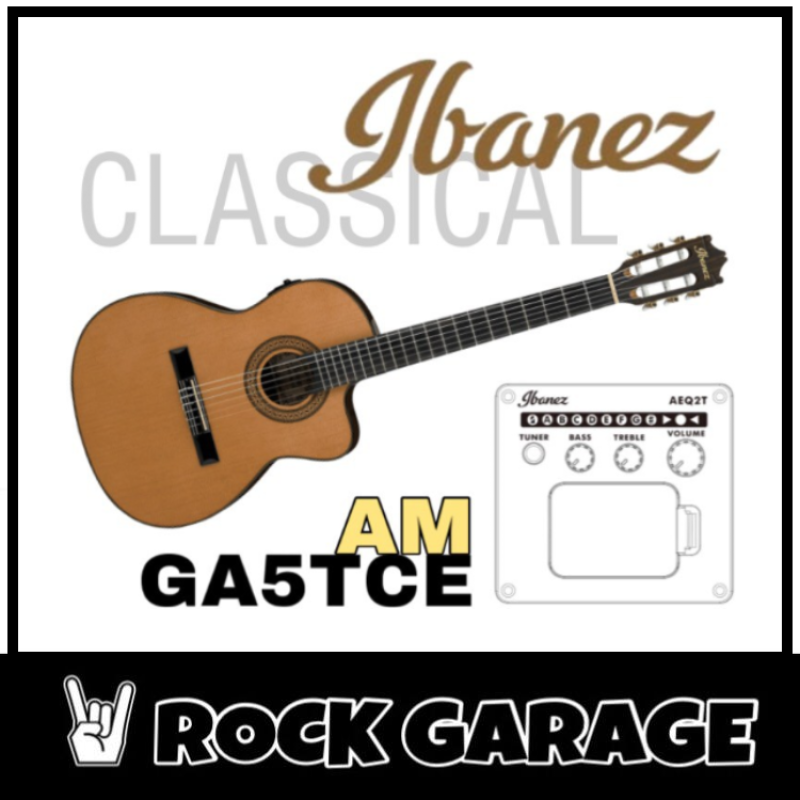Ibanez GA5TCE Classical Guitar, Amber High Gloss (GA5TCE-AM) Malaysia