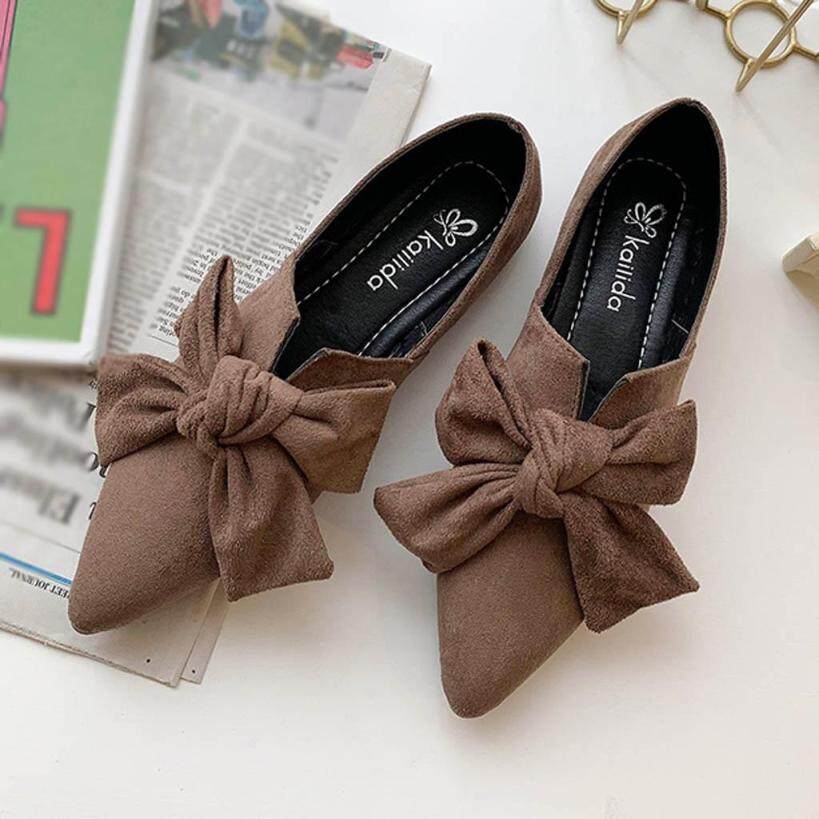 Giày Đế Bệt Nữ WSS Giày Đế Bằng Màu Kẹo Giày Đế Bằng Giày Đế Bệt Ba Lê Giày Nữ giá rẻ