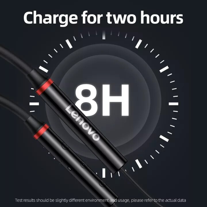 Lenovo HE05X Tai Nghe Bluetooth Chống Nước IPX5 Tai Nghe Không Dây Đeo Cổ Có Mic Cho Điện Thoại